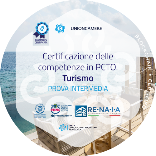 Certificazione delle competenze in PCTO. Turismo – Prova intermedia
